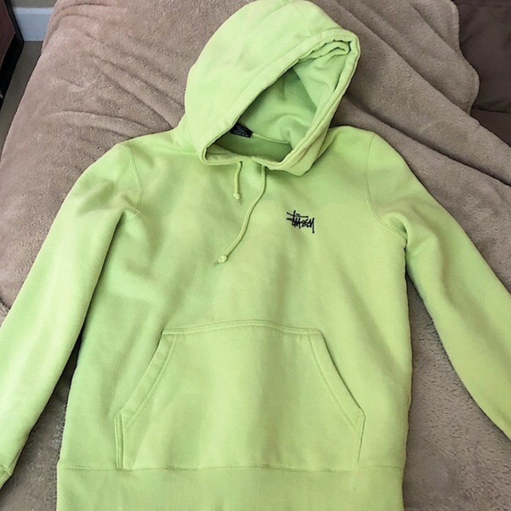 Stüssy Neon Green Hoodie